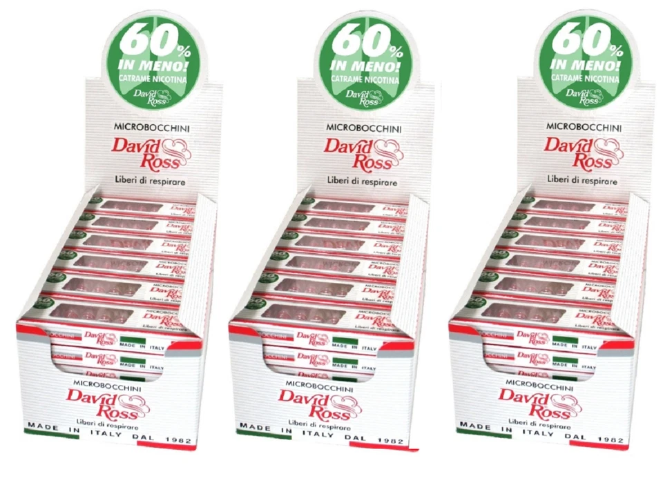 1080 Microbocchini David Ross 8 mm 3 Box 108 astucci da 10 Riutilizzabili - Immagine 1 di 1