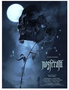 Nosferatu Vampire Robert Eggers Movie Blue Poster Giclee Print Art 18x24 Mondo - Picture 1 of 1