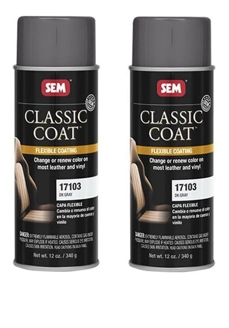 SEM 17103 Classic Coat For GM Dark Gray Car Vinyl (2 Pack) - Image 1 of 1