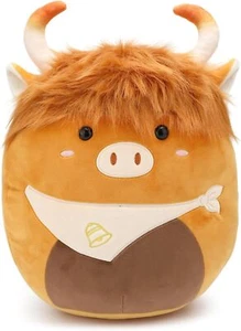 Highland Cows Plush Pillow Adorable Cow Stuffed Animal Plushies Toys Soft... - Picture 1 of 6