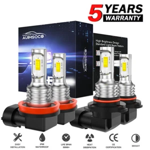 For Ford EcoSport 2018 2019 2020 LED Headlights High Low 4X 6000K Bulbs 9005+H11 - Imagen 1 de 12