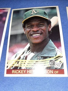 1984 Donruss Rickey Henderson #54 Oakland Athletics MVP HOF MLB BASEBALL - Picture 1 of 1