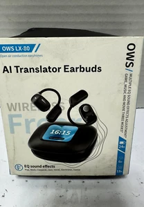 OWS AI Translator Earbuds LX-80 Touch Headset with EQ Sound Effects - Picture 1 of 8