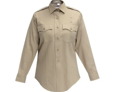 FLYING CROSS 215R84 JUSTICE POLY/WOOL UNIFORM SHIRT L/S SILVERTAN WOMENS 30 - Image 1 of 3