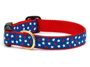 Up Country Dog Collar, New Stars, Adjustable, Made In USA, XS S M L XL XXL - Picture 1 of 5