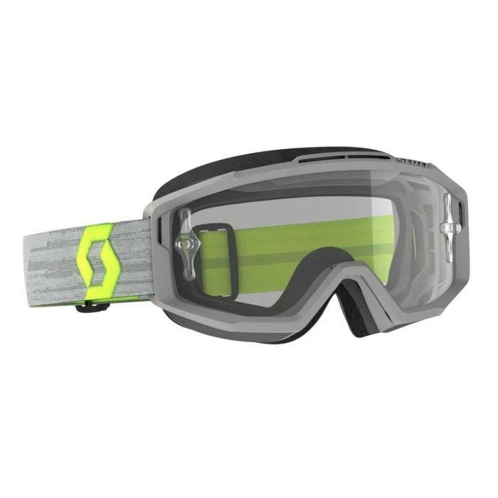 Mascarilla Scott Primal Enduro Gris Claro/Amarillo Neón/Transparente Offroad MX - Imagen 1 de 3