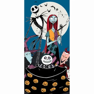 Toalla de playa The Nightmare Before Christmas Jack Sally 69 cm x 17 cm - Imagen 1 de 1