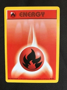 Cartas Pokemon: Conjunto Base Shadowless Common: Energía de Fuego 98/102 - Imagen 1 de 11