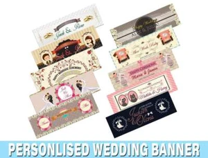 Estandartes de boda personalizados adultos decoración de fiesta regalos idea 200 - Imagen 1 de 12