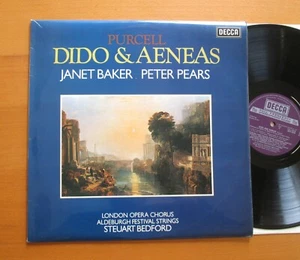 SET 615 Purcell Dido & Aeneas Janet Baker Pears Bedford Decca NM/VG + insert - Picture 1 of 6