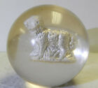 #14697m Vintage German Handmade Farm Animal Sulphide Marble 1.66 Inches