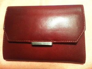 Portafoglio Samsonite marrone pelle cerniera tripla originale nuovo - Foto 1 di 11