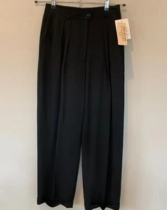 Jones New York Country Petite Talla 8p Vestido Negro Informal Rayón Mezcla Lana Pantalones - Imagen 1 de 7