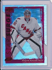 2023-24 Upper Deck Series 1 Star Surge Red Die Cut Pyotr Kochetkov