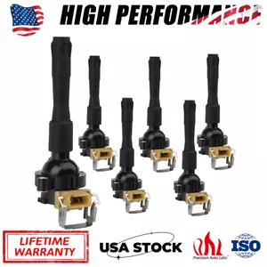 6 Ignition Coils for BMW 323i 325i 328i 330i 525i 528i 530i M3 M5 E46 E39 UF300 - Picture 1 of 9
