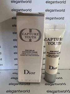 Dior Capture Youth Age-Delay Advanced Creme 0.10oz/3ml Sample Size NEW AUTHENTIC - Picture 1 of 2