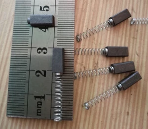 4mm x 5mm Carbon Brushes for BERNINA SEWING MACHINE 730 - 830,831,832,840 & 850 - Picture 1 of 2