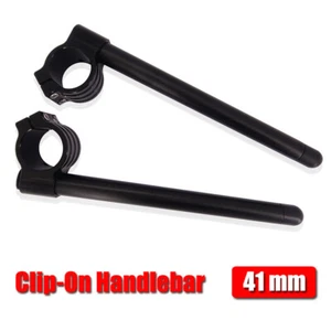 For 2014 2015 Yamaha YZF-R125 Clip-On Handlebar Racing Handlebar 1x Pair New - Picture 1 of 8
