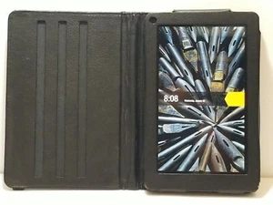 Amazon Kindle Fire D01400 8GB 7" WI-FI  Black Tablet (1st Gen) with Black Case - Picture 1 of 6