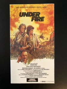 UNDER FIRE 1983 VHS VIDEO TREASURES EXCELLENT COND NEVER A RENTAL TESTED - Picture 1 of 11
