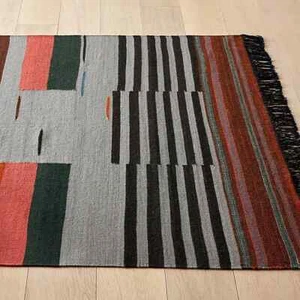 Handmade Flatweave Cotton Rug Modern Rug for Living Room Kilim Living Room Rug - Picture 1 of 2