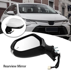 Left Driver Side Black Power Heated Mirror w/ 7-Pin for Toyota Corolla 2019-2022 - Imagen 1 de 9