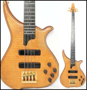 Used TUNE BASS MANIAC TWB-4 Natural Satin MIJ Thru-neck Active Circuit 3.76kg - Picture 1 of 10
