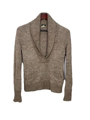 J.Crew Cardigan Sweater VTG Y2K Sz M Merino Wool Alpaca Shawl Collar Pullover - Image 1 of 4