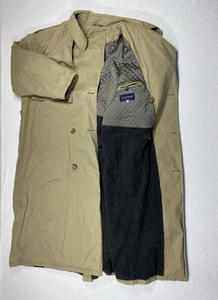 Canali Trenchcoat Herren 50 hellbraun gesteppt lang Mantel Italy Outdoor gefüttert - Bild 1 von 8