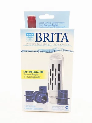 Brita Universal Jug Cooler Filtration System 1 Filter 4 Adaptors Replacement NEW - Image 1 of 4
