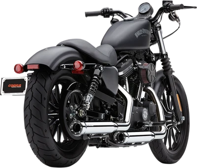 Cobra 6081 3in. Slip-On Muffler with RacePro Tips 14-22  Harley Iron 883 XLN - Image 1 of 3