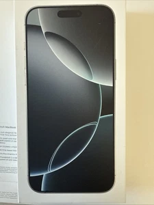 Apple iPhone 16 Pro Max Blanc Titane 256 Go Boîte vide uniquement - Photo 1 sur 3