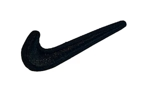 SWOOSH LOGO - Black - Embroidered Sew/Iron On Patch - Picture 1 of 2