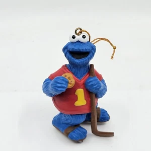 COOKIE MONSTER Hockeyspieler Weihnachten Kunststoff Ornament Jim Hensen - Bild 1 von 4