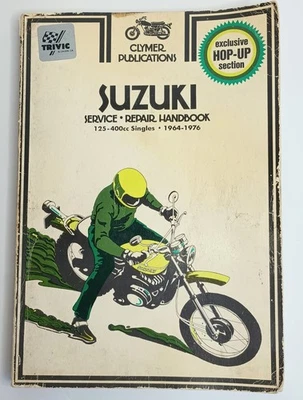 Manual de reparación de servicio Clymer Suzuki de colección 125-400cc individual 1964-1976 Foto 1 de 4