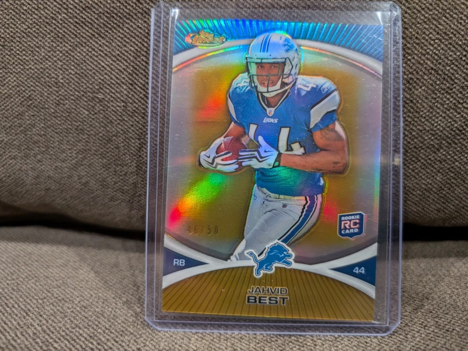 2010 TOPPS FINEST JAVID BEST GOLD REFRACTOR #/50 ROOKIE RC CAL BEARS LIONS SP - Image 1 of 1