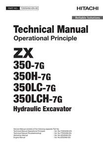 Hitachi ZX350-7G Excavator Operational Principle Service manual - Picture 1 of 8