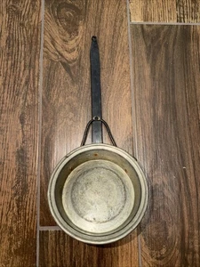 Vintage HANDGESCHMIEDETE METALL KUPFER PFANNE PFANNE MIT 10" SCHMIEDEEISEN GRIFF - Bild 1 von 9