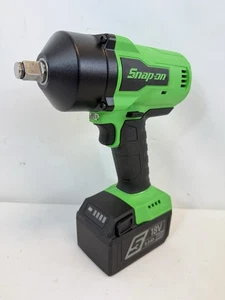 Snap-on CT9050G 18V 1/2" Cordless Impact Wrench w/ 5Ah Batt GREEN FAST SHIPPING - Picture 1 of 7