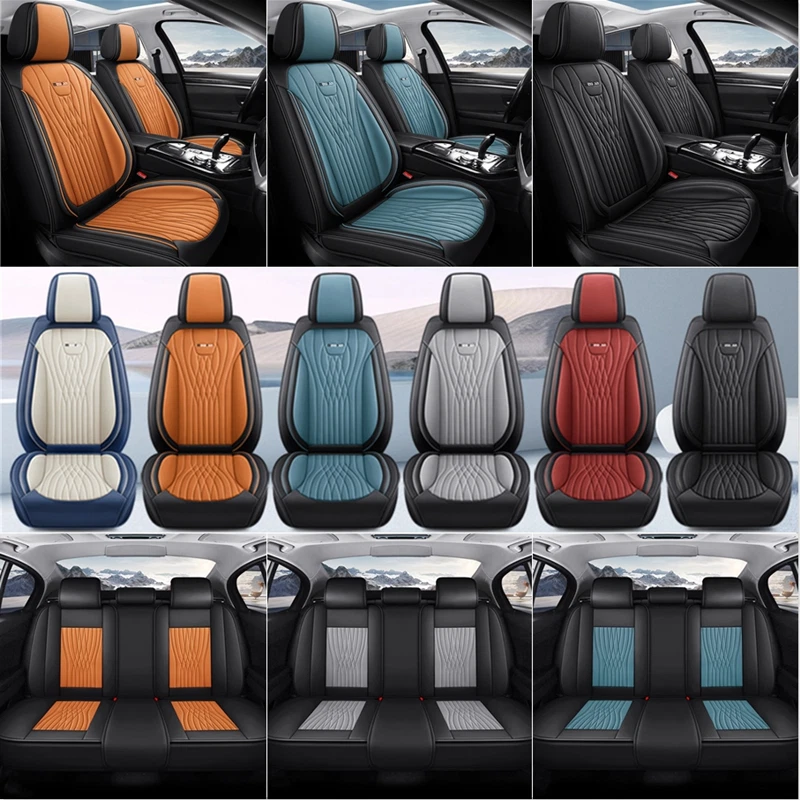 Juego completo de funda de asiento de cuero PU de 5 asientos para Nissan Rogue Sport Qashqai Dualis Foto 1 de 4