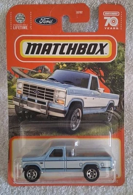 2023 Matchbox 70 Years 84/100 1986 Ford F-150 Blue/White New 1:64 VHTF - Image 1 of 4