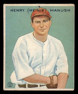 Béisbol Goudey 1933 #107 Heinie Manush PR *e1 Foto 1 de 2
