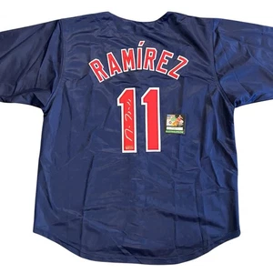 Jose Ramirez Autographed Signed Jersey Cleveland Guardians COA #11 - Picture 1 of 4