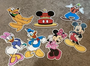 Mickey Birthday Party Supplies, 7PCS Yard Signs with Stakes, Outdoor Lawn NEW - Picture 1 of 5