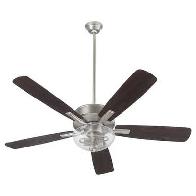 Satin Nickel 52"Ceiling Fan from the Ovation Collection - Image 1 of 2