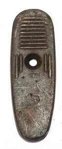 Vintage FN FAL SLR Rifle Steel Butt Plate / Heel Plate - Israeli Acceptance Mark - Picture 1 of 4
