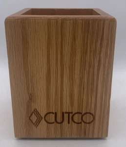CUTCO Herramienta de Cocina Utensilio Roble Madera Caja Bloque Caddy Contenedor Soporte Hecho en EE. UU. - Imagen 1 de 8