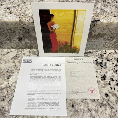 Seriolitografía Emile Bellet Pleine Floraison 2002 certificado de autenticidad Park West Gallery Francia Foto 1 de 4