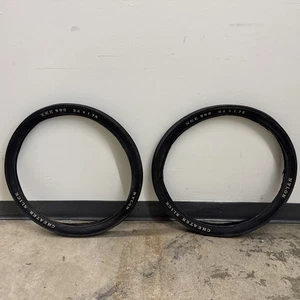 VINTAGE HUFFY 24 INCH XKE 990 CHEATER SLICK BANANA SEAT MUSCLE BIKE TIRES PAIR - Picture 1 of 11