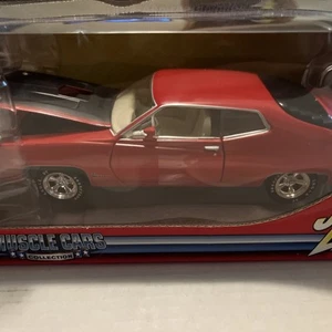 1970 Ford Torino Cobra Die Cast Model By Johnny Lightning 1:24 Scale Red - Picture 1 of 9